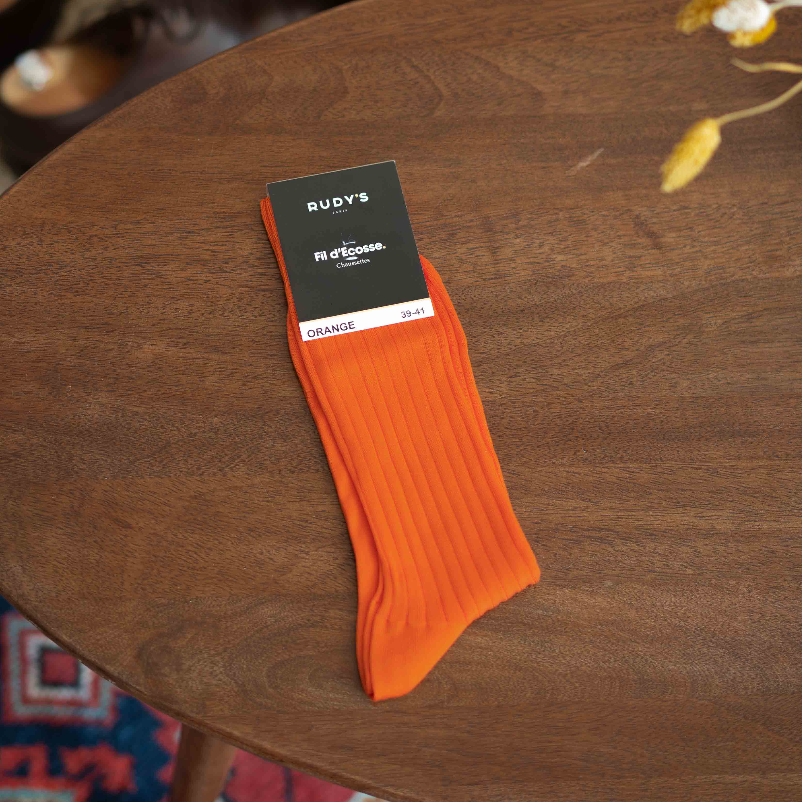Chaussettes Fil D'Ecosse Orange