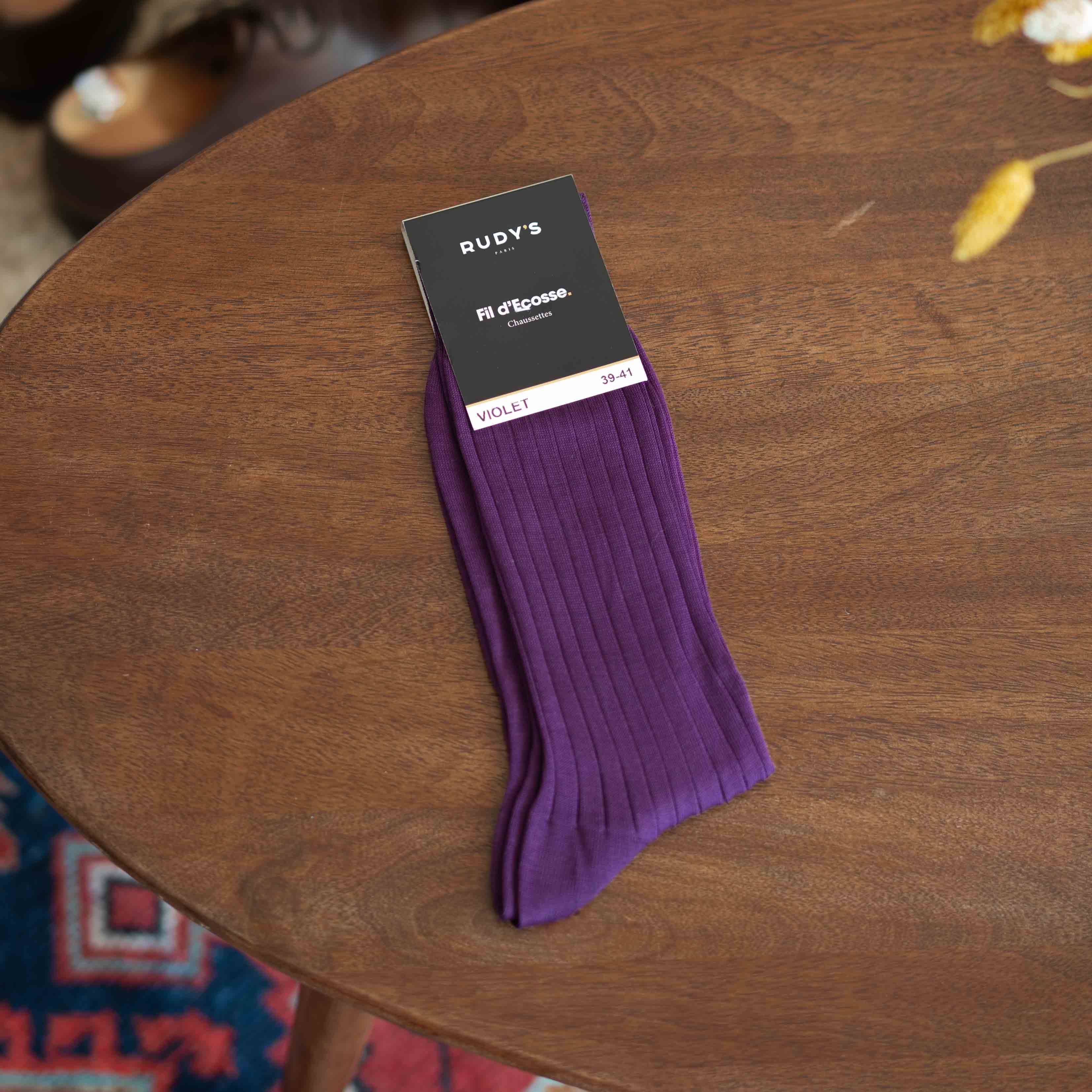 Chaussettes Fil D'Ecosse Violet